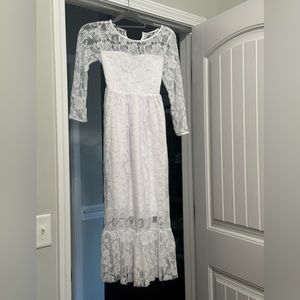 Child’s white lace dress